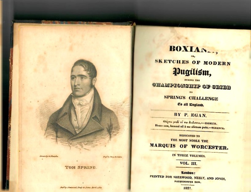 Egan, Pierce - Boxiana' Volumes I-IV: Rare set of first four volumes of Boxiana by Pierce Egan. Volume I - Boxiana or Sketches of Ancient and Modern Pugilism: From the Days of the Renowned Broughton a - Image 7