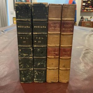 Egan, Pierce - Boxiana' Volumes I-IV: Rare set of first four volumes of Boxiana by Pierce Egan. Volume I - Boxiana or Sketches of Ancient and Modern Pugilism: From the Days of the Renowned Broughton a