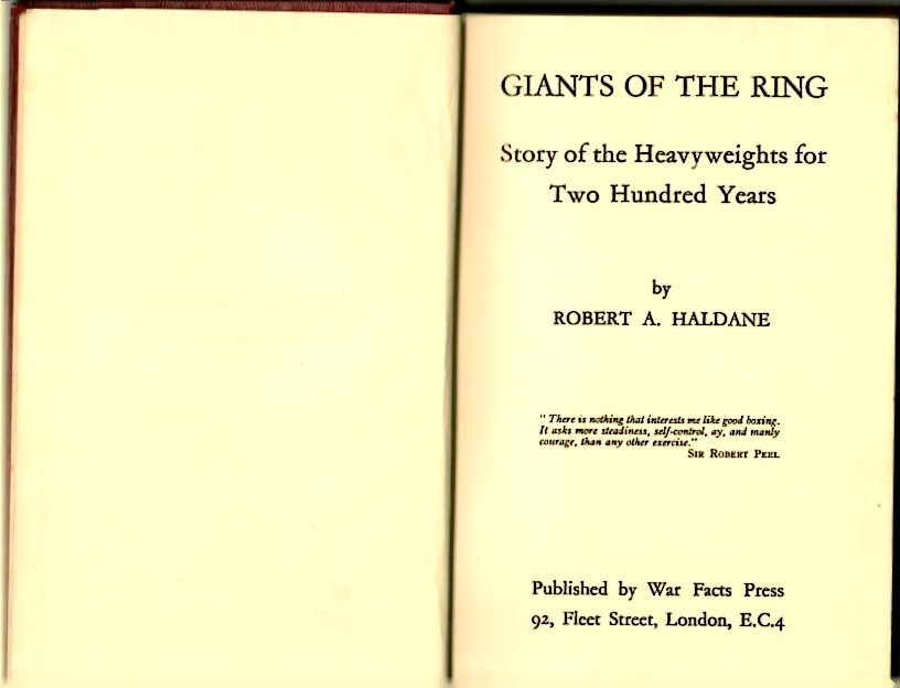 Haldane, Robert - Giants of the Ring, Story of the Heavyweights for 200 Years - Image 2