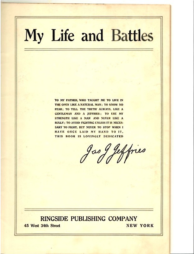 Jeffries,James J. - My Life and Battles - Image 3