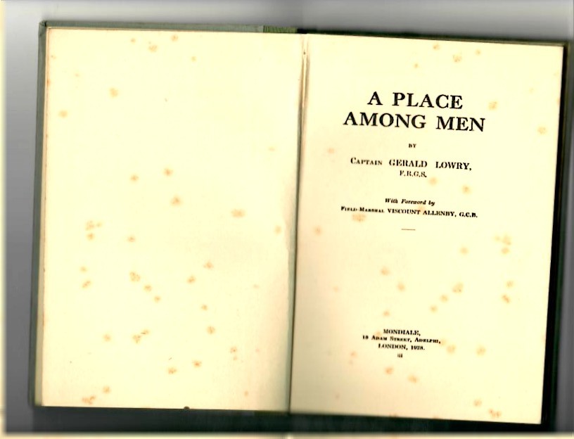 Lowry, Capt. Gerald - A Place Among Men - Image 2