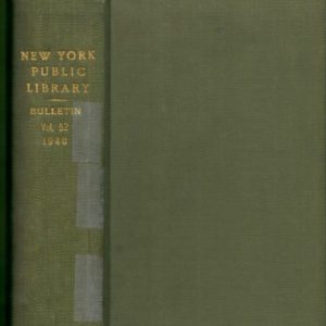 Magriel, Paul - EX-NEW YORK PUBLIC LIBRARY - Bibliography of Boxing. A Chronological Check List of Books in English Published Before 1900' June 1948, Volume 52, Number 6. 27-pages.