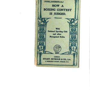 Murray, John - How a Boxing Contest is Judged. c1912-13