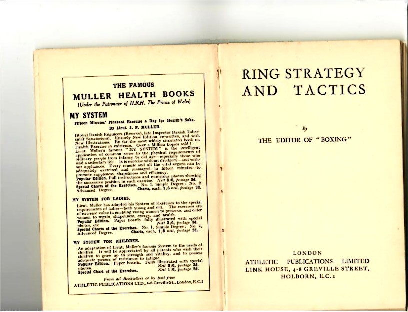 Murray, John (Editor of Boxing magazine) - Ring Strategy and Tactics c1923-25 - Image 2