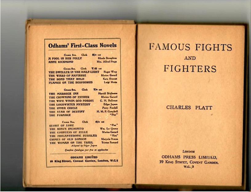 Platt, Charles - Famous Fights and Fighters - Image 2