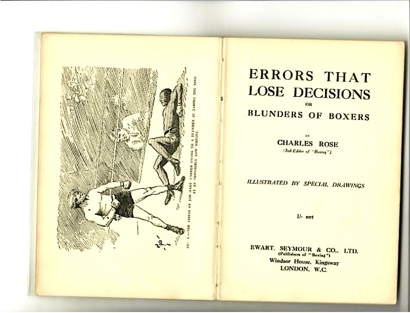 Rose, Charlie - Errors That Lose Decisions or Blunders of Boxers - Image 2