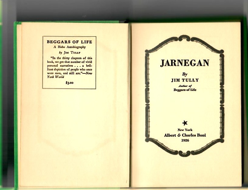 Tully, Jim - Jarnegan - Image 2