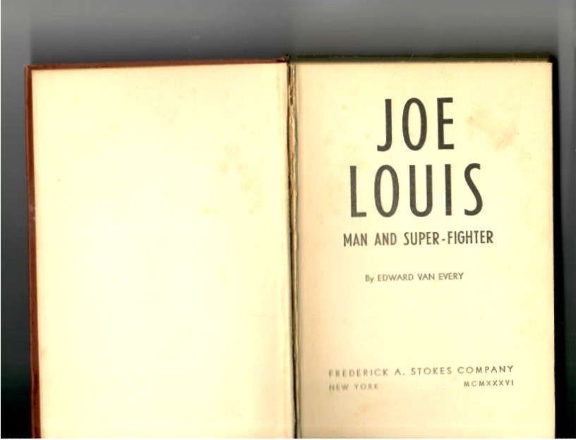 Van Every, Edward - Joe Louis. Man and Super-Fighter - Image 2